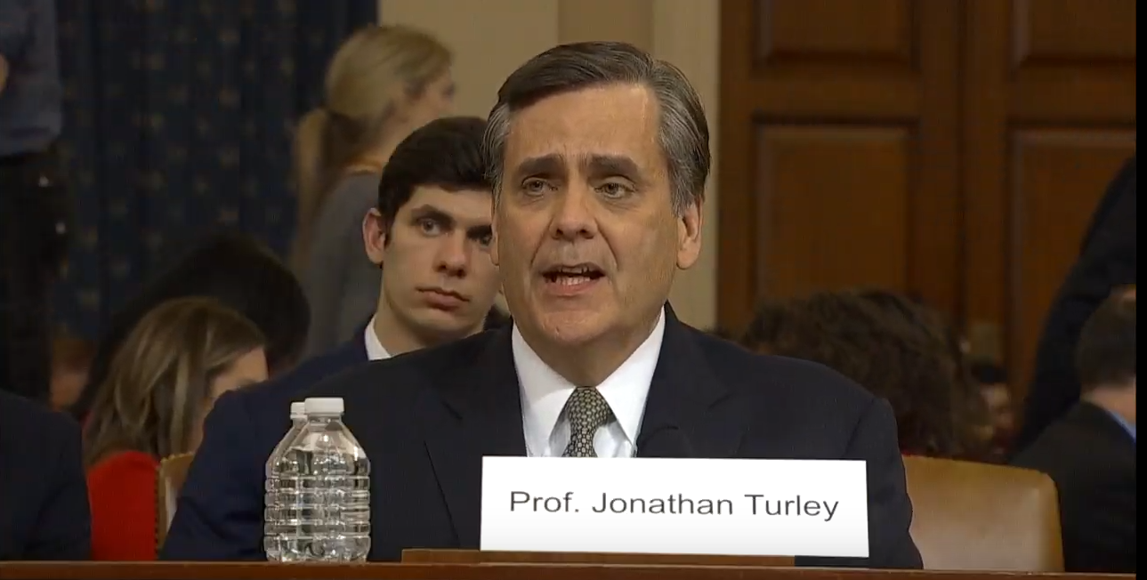 Prof. Jonathan Turley Anhörung Impeachment Vorverfahren Donald Trump