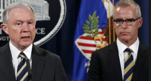 Justizminister Jeff Sessions und ehemaliger stellvertretender Direktor des FBI McCabe