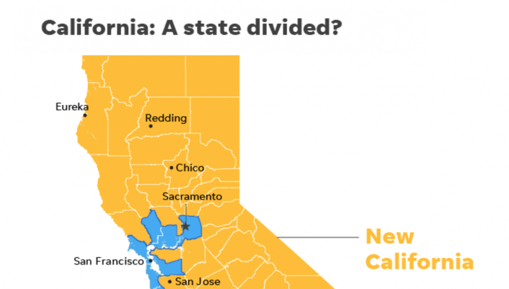 Kalifornien/Neu-Kalifornien nach der Teilung Quelle: New California