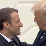 Die Präsidenten Trump und Macron beim Staatsbesuch in den USA Foto: Videoausschnitt
