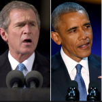 Clinton, Bush, Obama, Trump Foto YouTube Ausschnitt