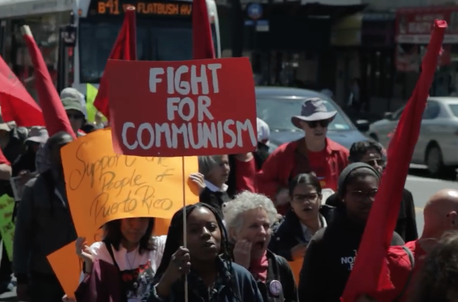 Pro kommunistische Demo in den USA 2016 Foto YouTube