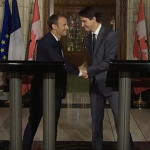 Zwei, die sich einig sind: Macron und Trudeau auf dem G7 Gipfel Foto https:::www.youtube.com:watch?v=Z-Akc-rTQpw