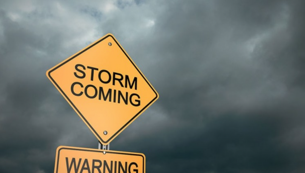 Storm coming - warning
