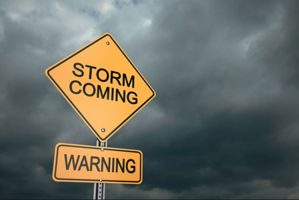 Storm coming - warning