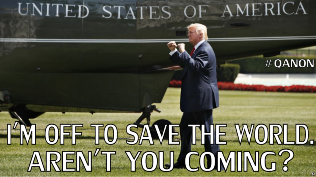 Trump off to save the world. Abflug nach Helsinki Juli 2018