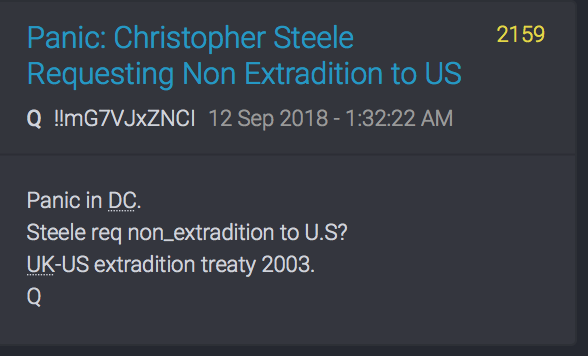 Christopher Steele möchte nicht an die USA ausgeliefert werden