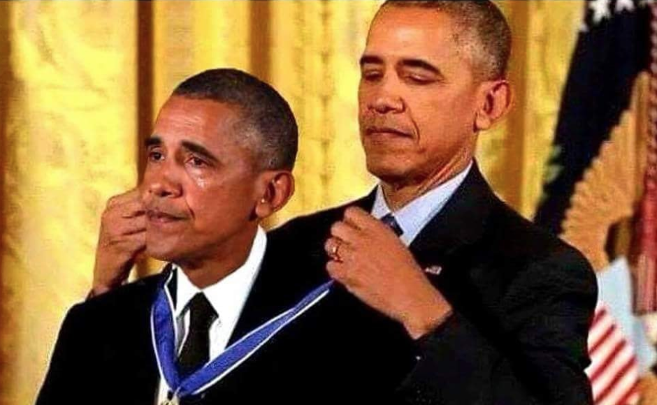 Obama verleiht sich selbst eine Medaille
