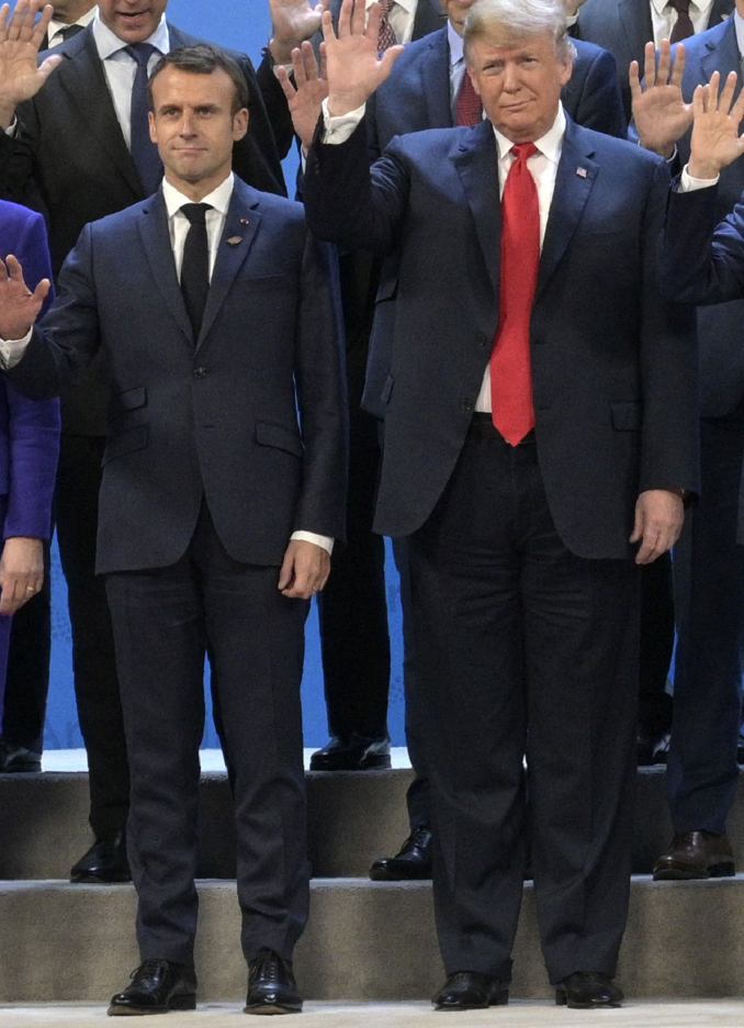 Trump und Macron auf der G20 Argentien