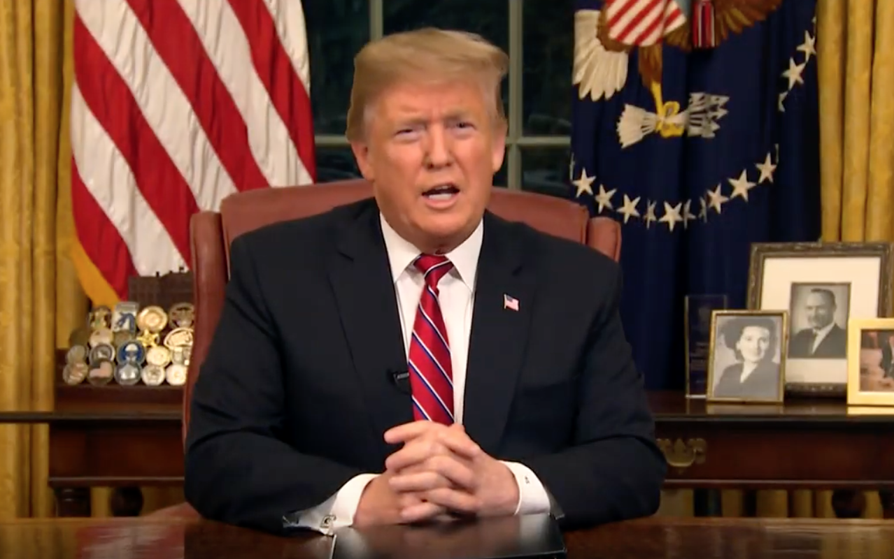 Präsident Trump, Rede an die Nation zum Shutdown