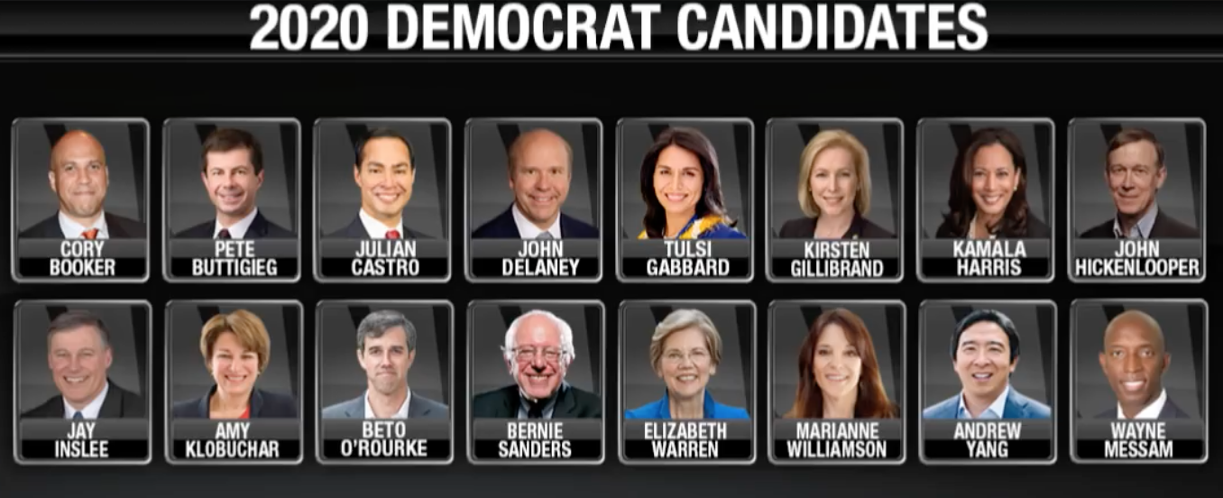 2020 Präsidentschaftskandidaten der Demokraten