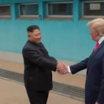 Treffen von Kim und Trump in der DMZ zwische Nordkorea und Südkorea