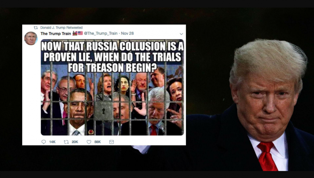 Trump retweet Trials Foto QAnon qmap.pub