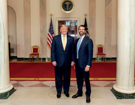 Donald und Donald Trump im Weißen Haus - offizielles WH Foto