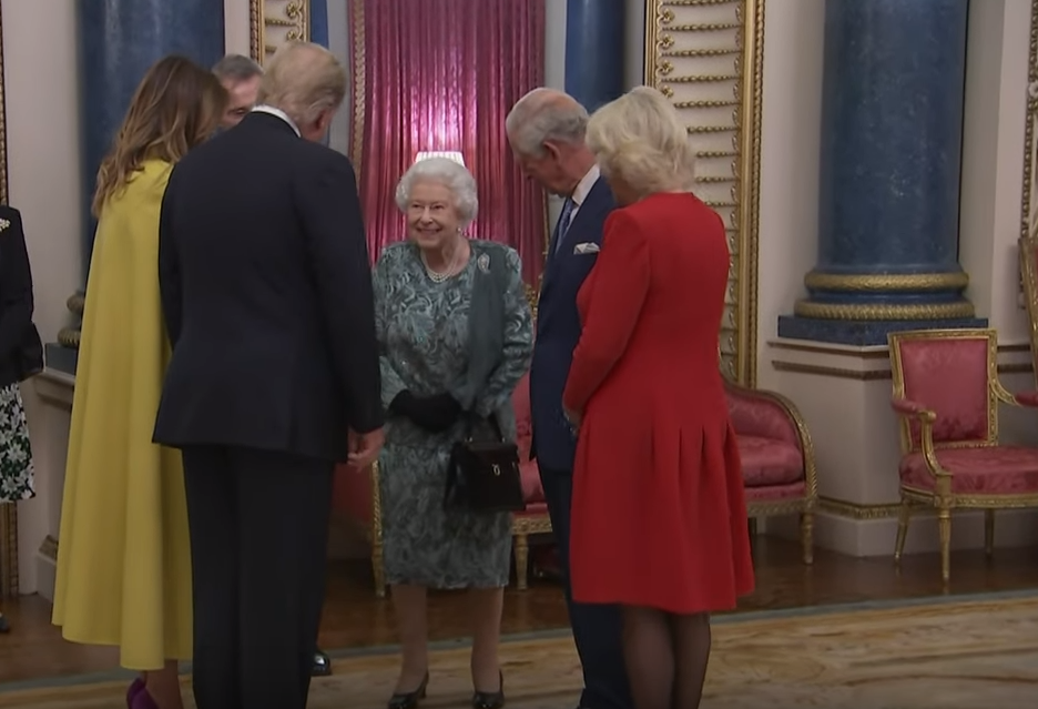 Queen Elizabeth begrüßt Donald und Melania Trump Dezember 2019